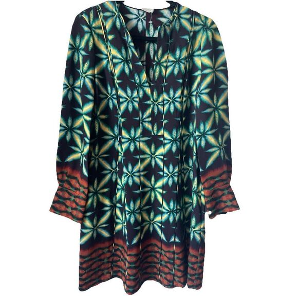 Ulla Johnson Daisy Printed Crepe Loose Fit Mini Dress Size 0 - Picture 1 of 4